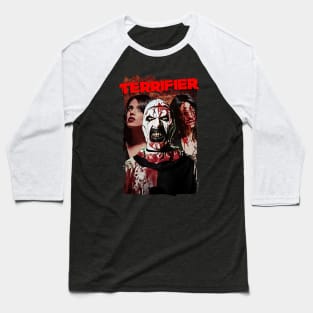 Cult Horror Movie Fan Art The Terrifier Baseball T-Shirt